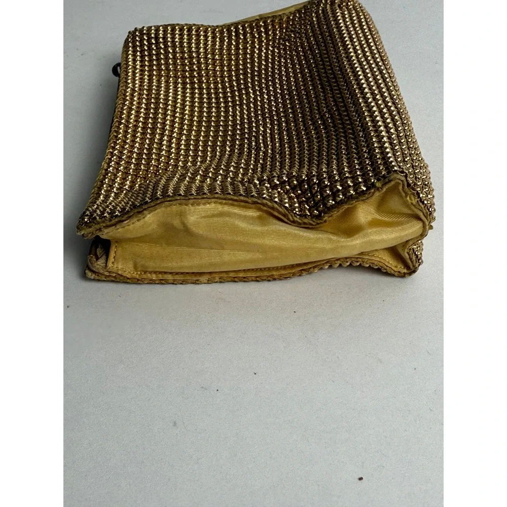 Whiting Davis‎ Gold Mesh Coin Purse Evening Bag Vintage Clutch
